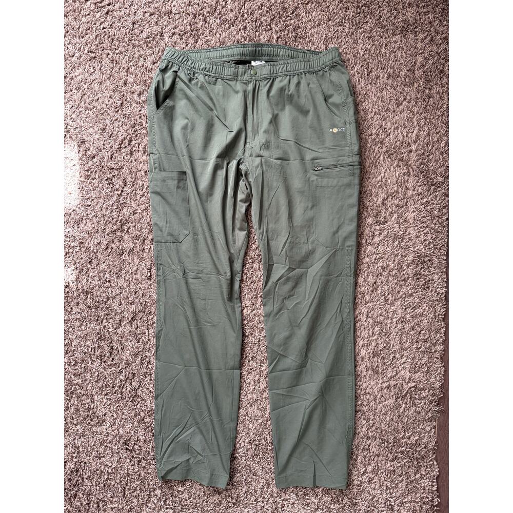 Carhartt Force Mens Athletic Cargo Pants Size Large Green Drawstring Travel - Picture 2 of 9